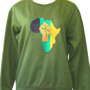 African unity sweatshirt, sweatshirt of African map